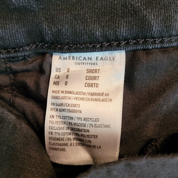 American Eagle Jeans 0 S Next Level Stretch Super Hi Rise Jegging Black - Picture 5 of 10